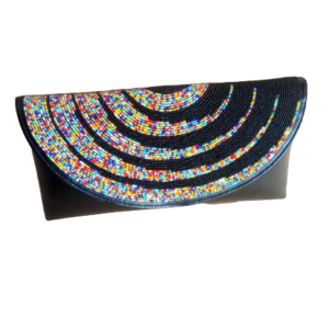 black beaded purse